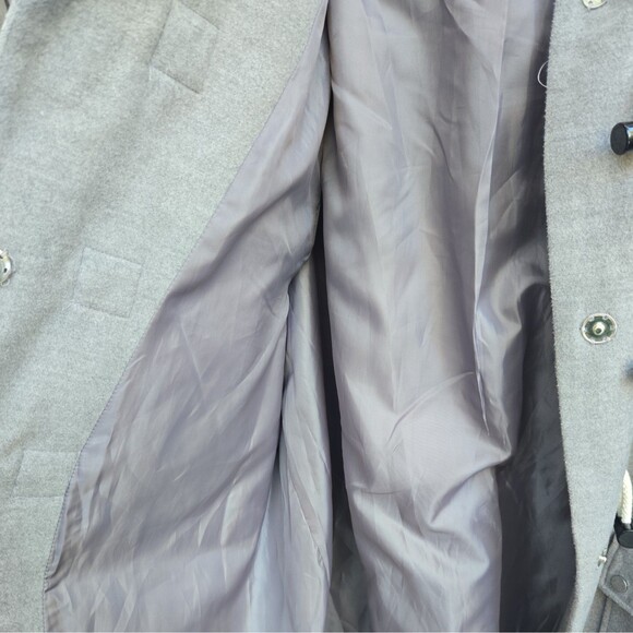 ASOS Skirted Duffle Coat Swing Jacket Hooded Toggle Women's Plus Size 22 Gray - Picture 5 of 7